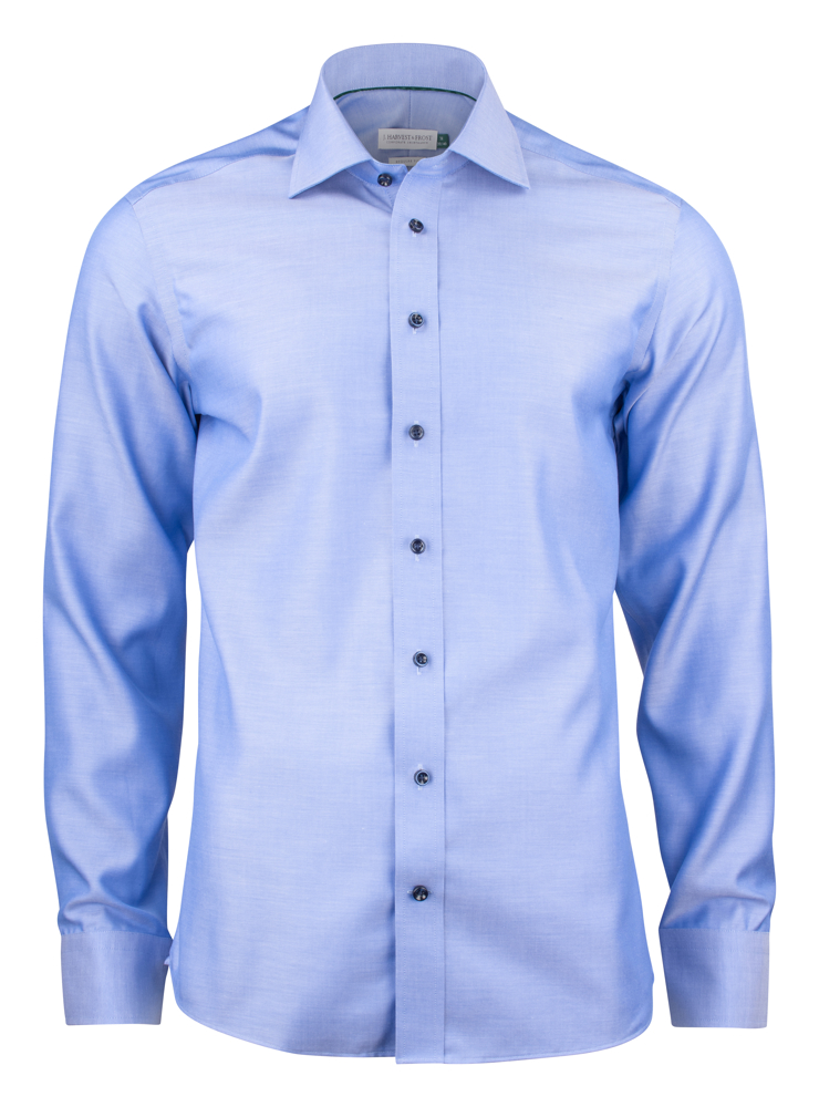 Green Bow 01 Hemd Regular Fit Heren - Middenblauw