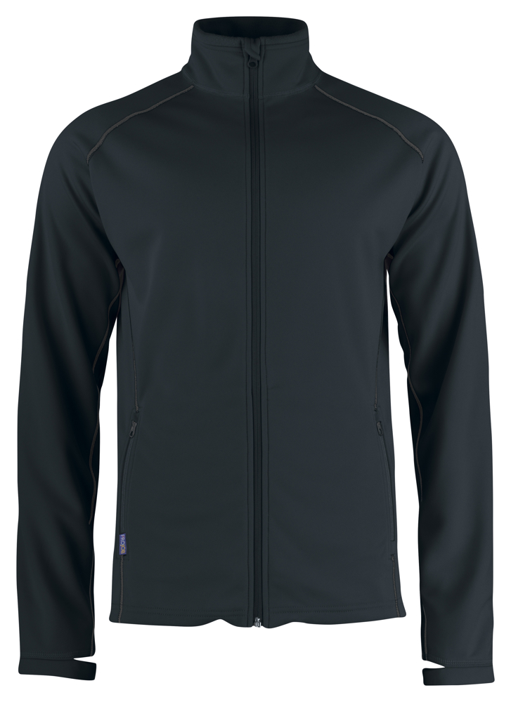 3317 SWEATER MET LANGE RITS - Zwart