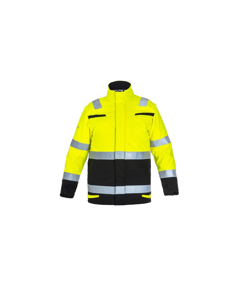 Signalisatie softshell - FLUOGEEL/ZWART