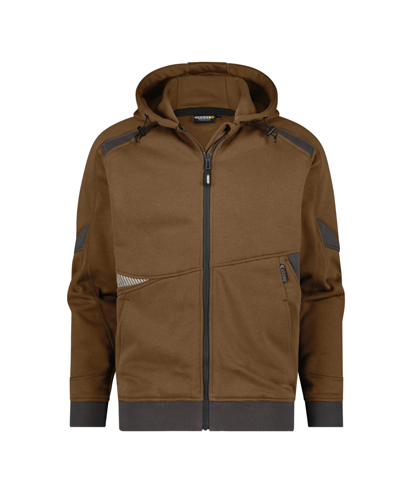 Hoodie - LEEMBRUIN/ANTRACIETGRIJS