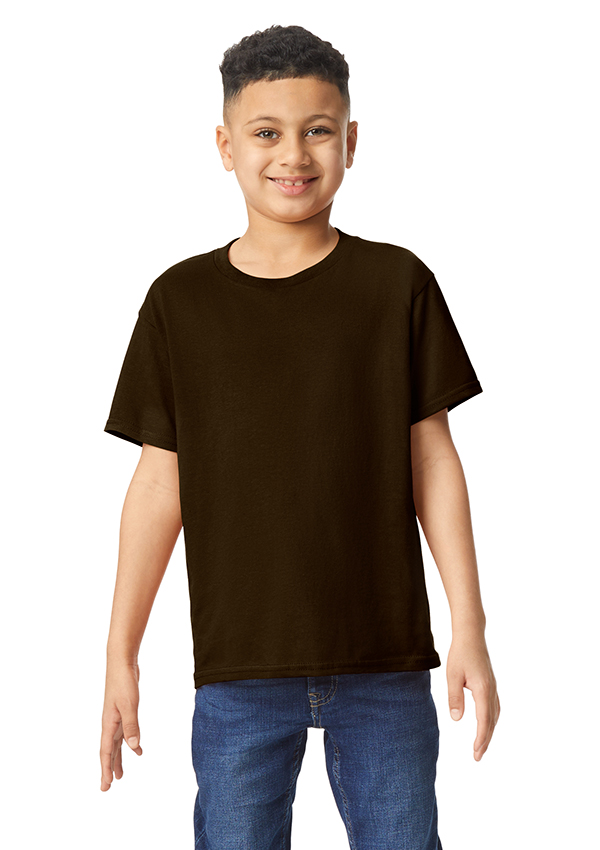 Gildan Heavy Cotton T-shirt for kids - 105 Dark Chocolate