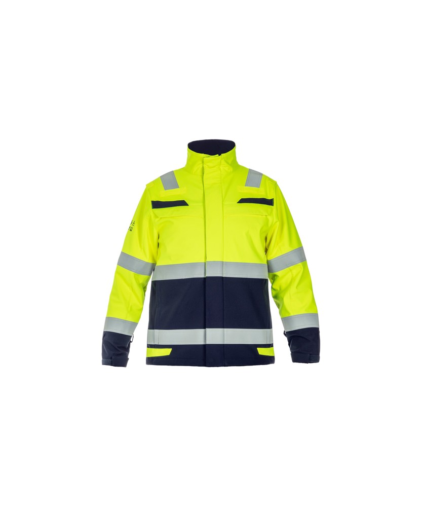 Signalisatie softshell - FLUOGEEL/MARINEBLAUW