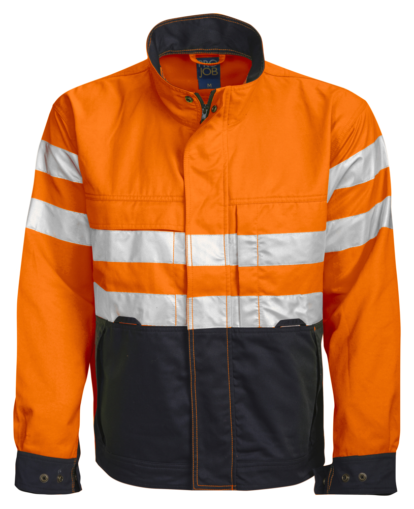 6401 SIGNALISATIEVEST EN ISO 20471 KLASSE 3 - Oranje/Zwart