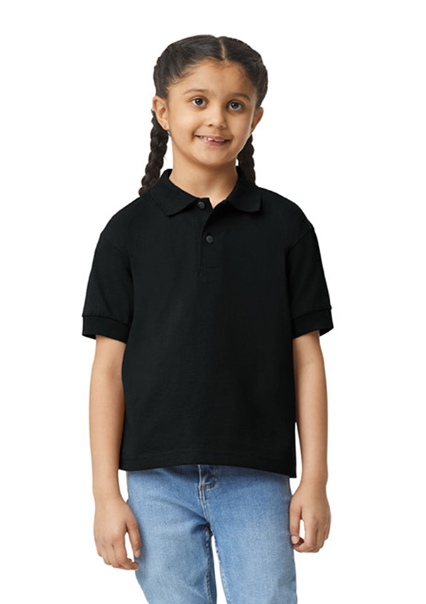 Gildan Dry Blend Jersey Polo for kids - 36 Black