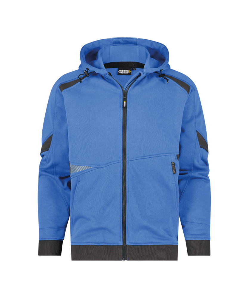 Hoodie - AZUURBLAUW/ANTRACIETGRIJS