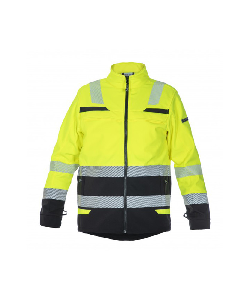 Signalisatie softshell - FLUOGEEL/ZWART