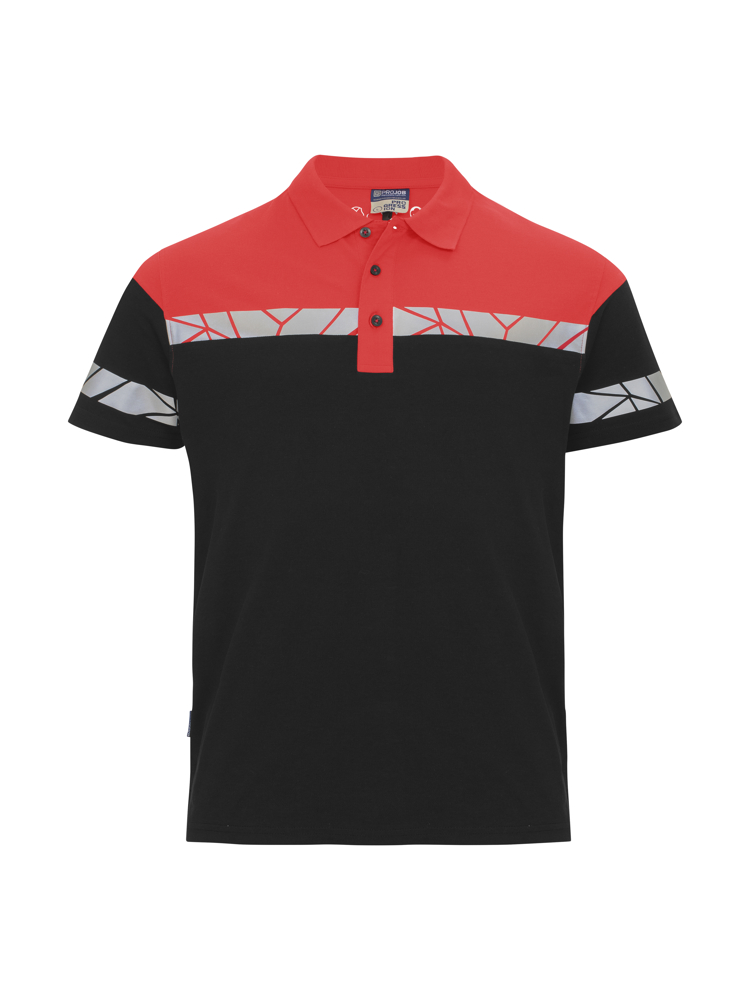 7003 POLO - zwart/rood