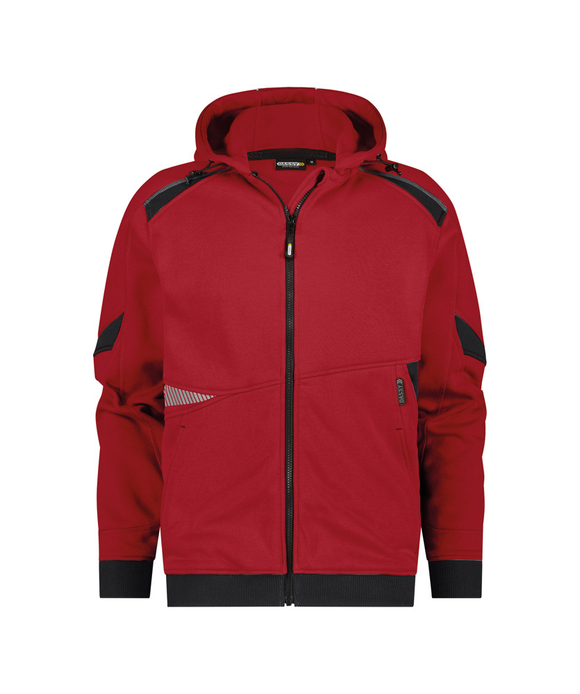 Hoodie - rood/zwart