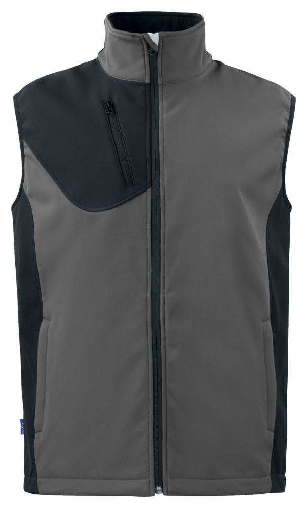 3702 SOFTSHELL BODYWARMER - GRIJS