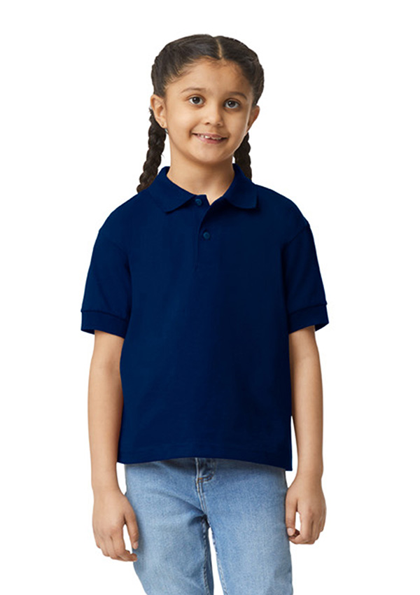 Gildan Dry Blend Jersey Polo for kids - 32 Navy