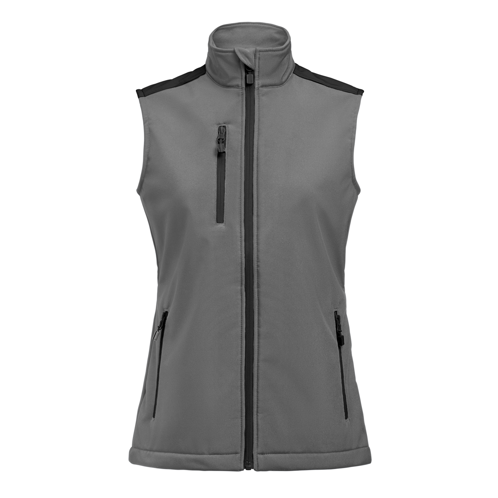 Prime Softshell Bodywarmer Dames - Staalgrijs/Zwart