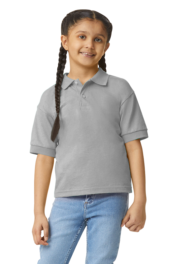 Gildan Dry Blend Jersey Polo for kids - 95 Sport Grey