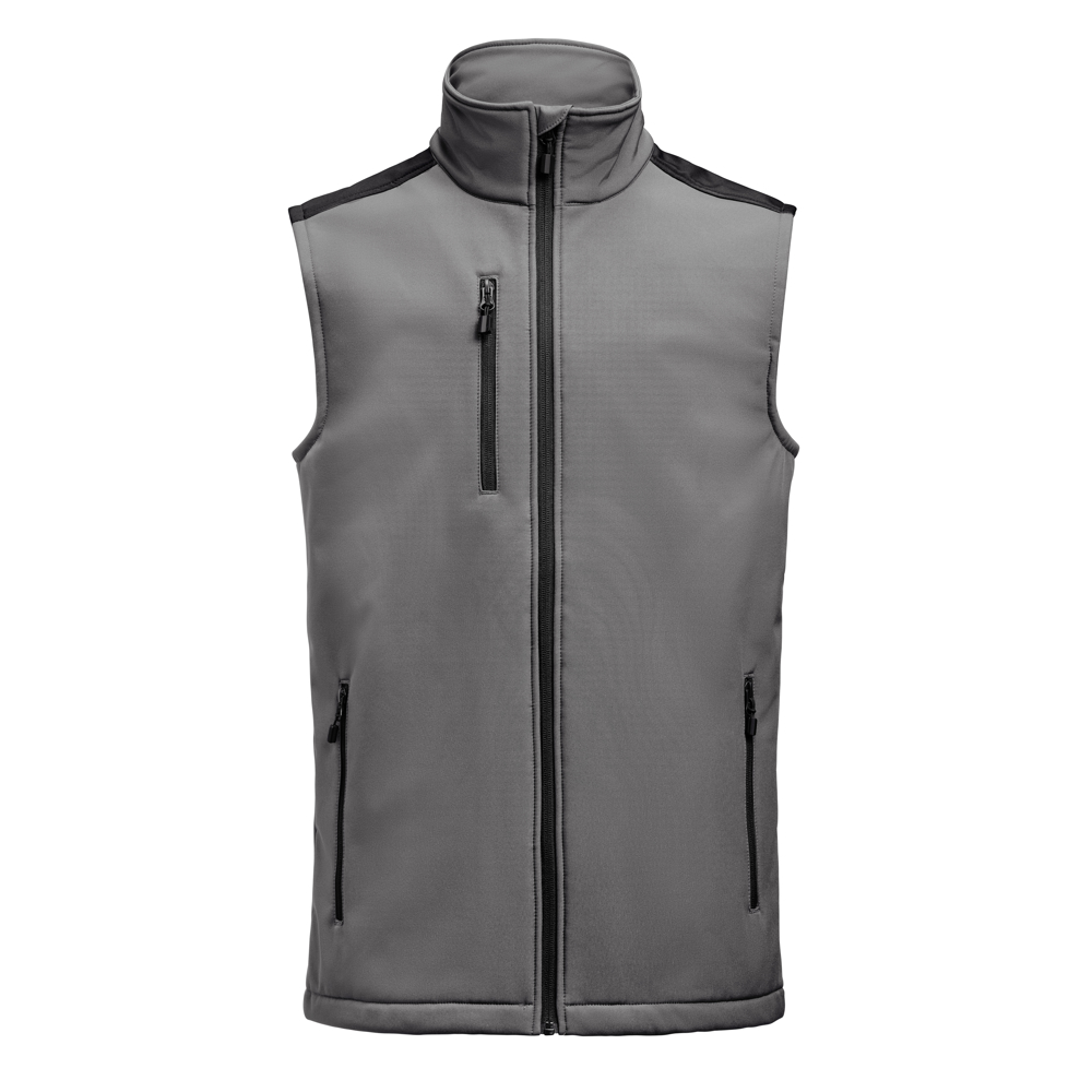 Prime Softshell Bodywarmer Heren - Staalgrijs/Zwart