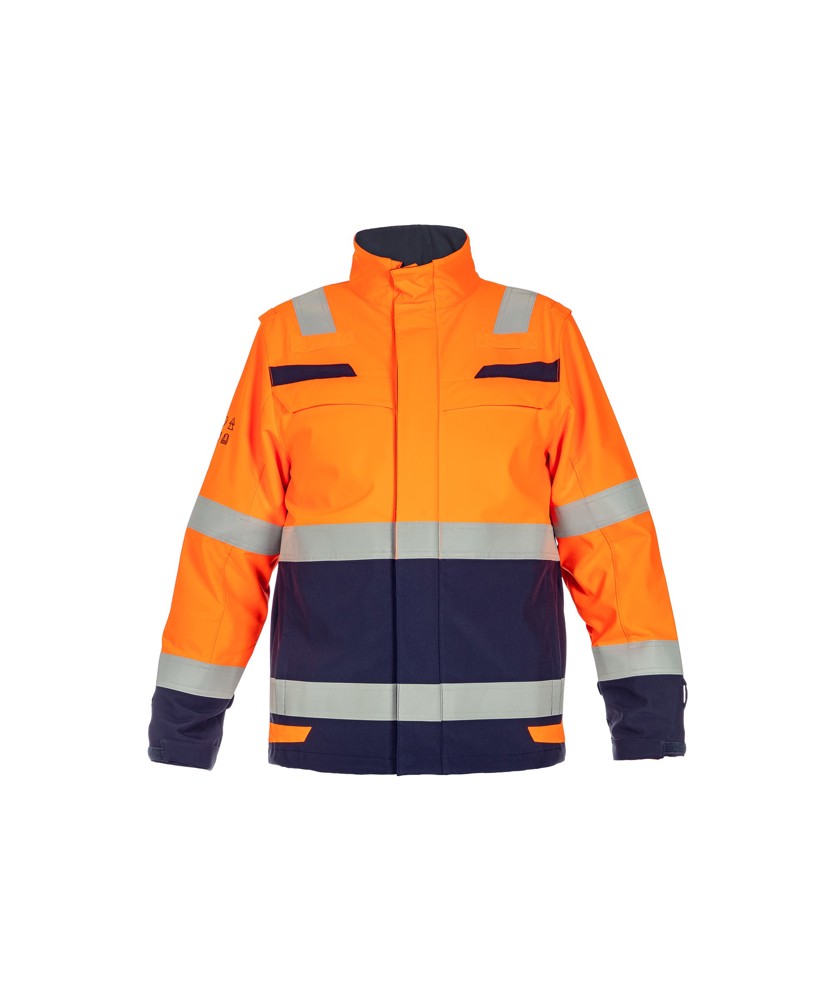 Signalisatie softshell - FLUO-ORANJE/MARINEBLAUW